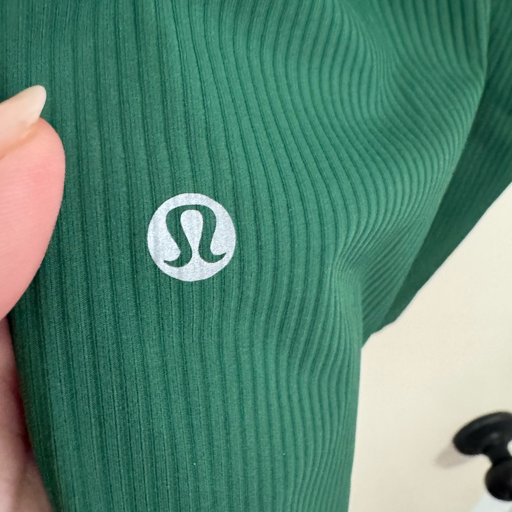 Lululemon Forest Green Base Pace HR Ribbed 23” Leggings - Picture 8 of 9